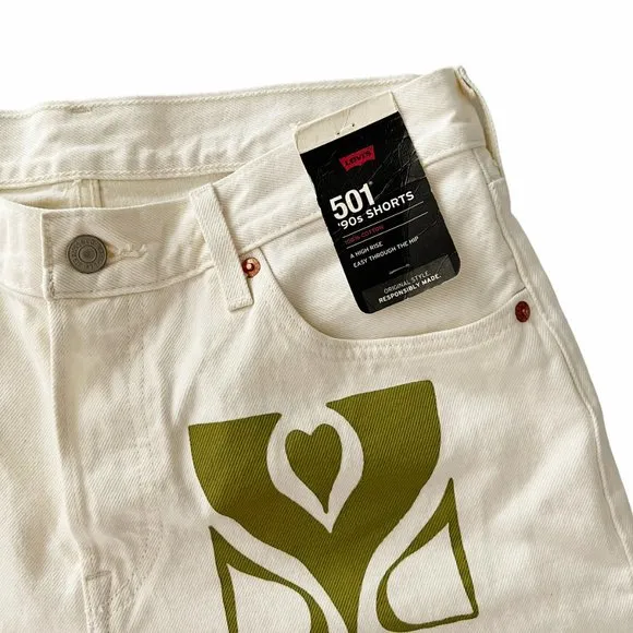 🆕 Levi’s 501 90s High Rise Bermuda Jean Shorts