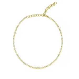 1 Carat Diamond Choker - Yellow Gold