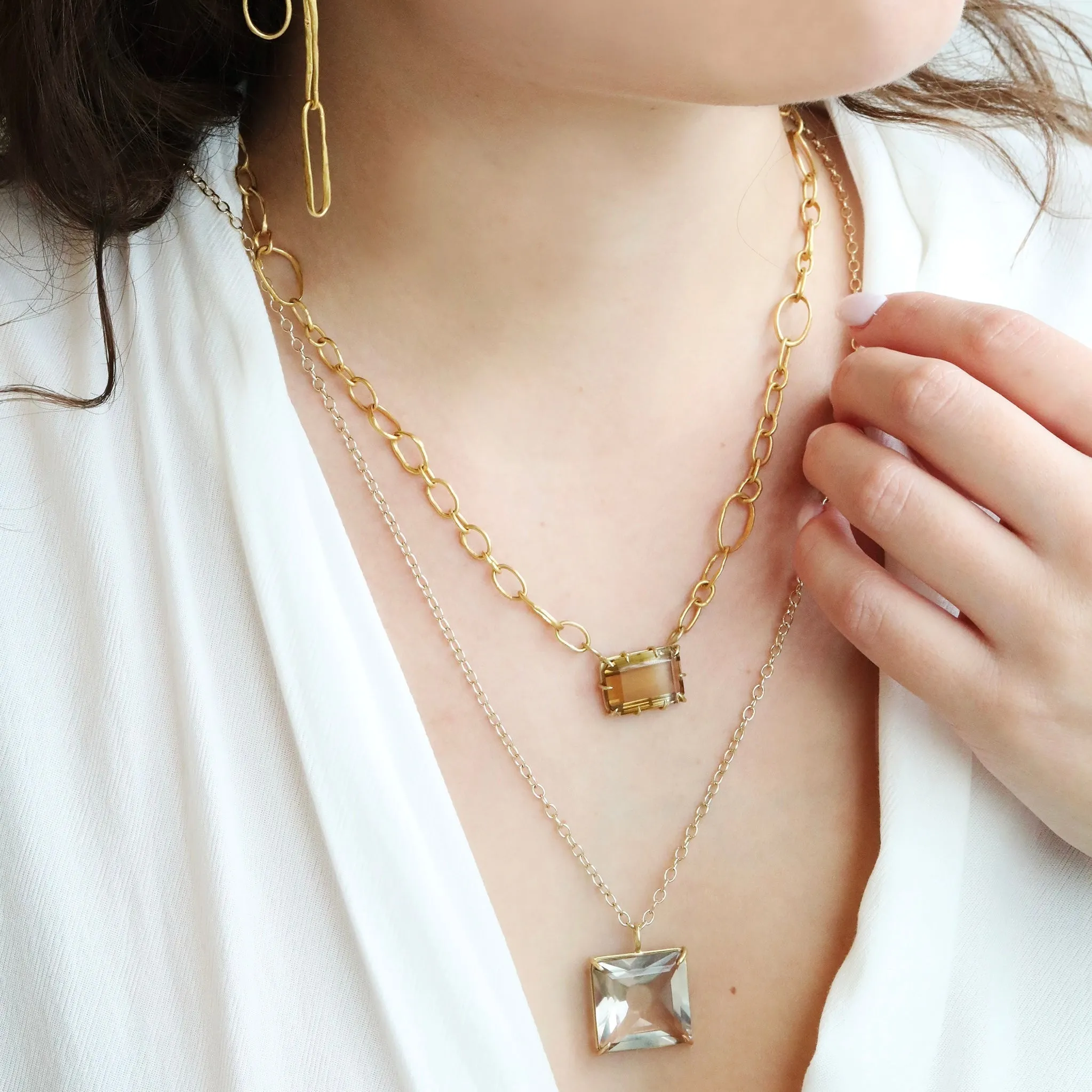 14K Gold Medium Link Chain - 27 Length
