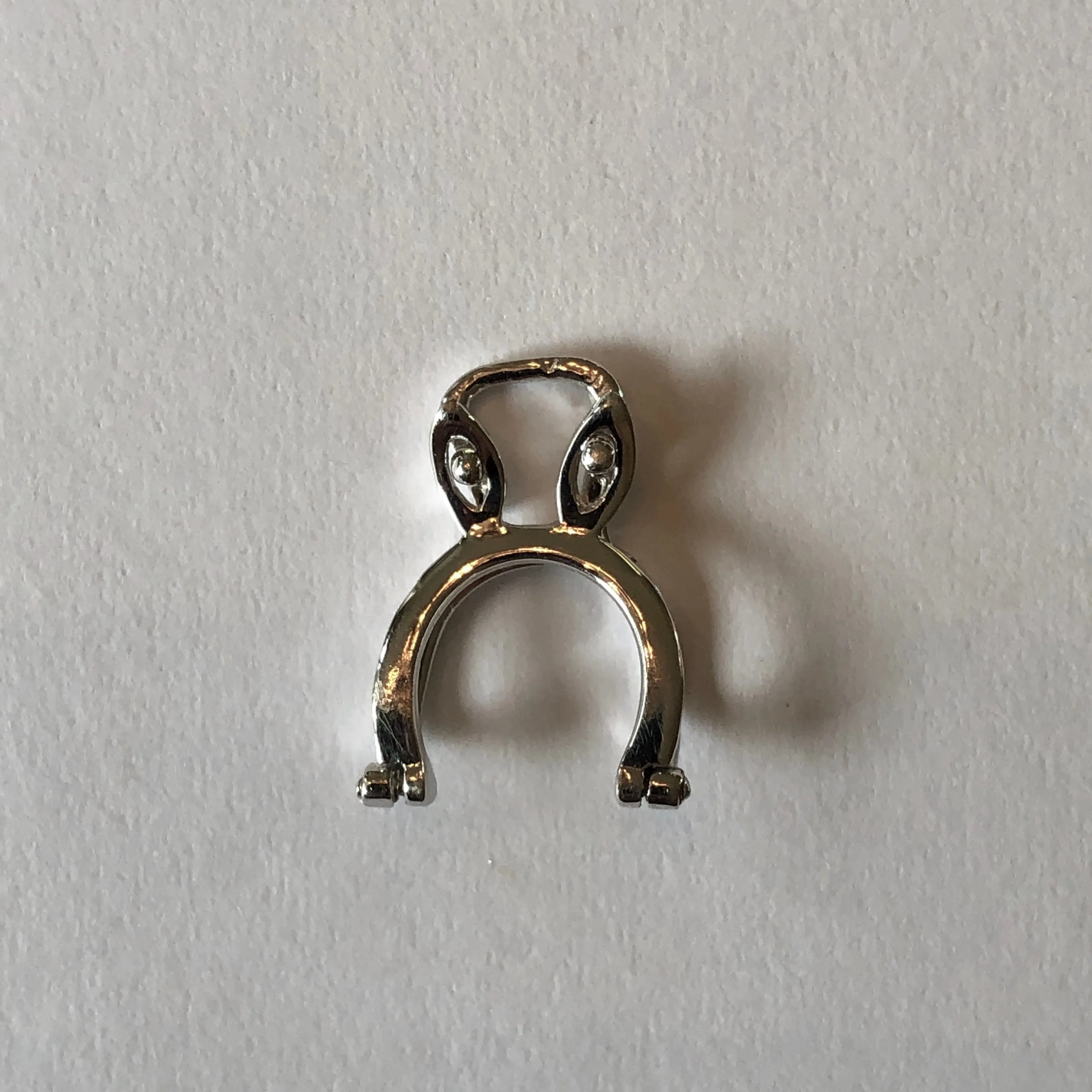 14KT White Gold Slide Pendant Hanger Enhancer