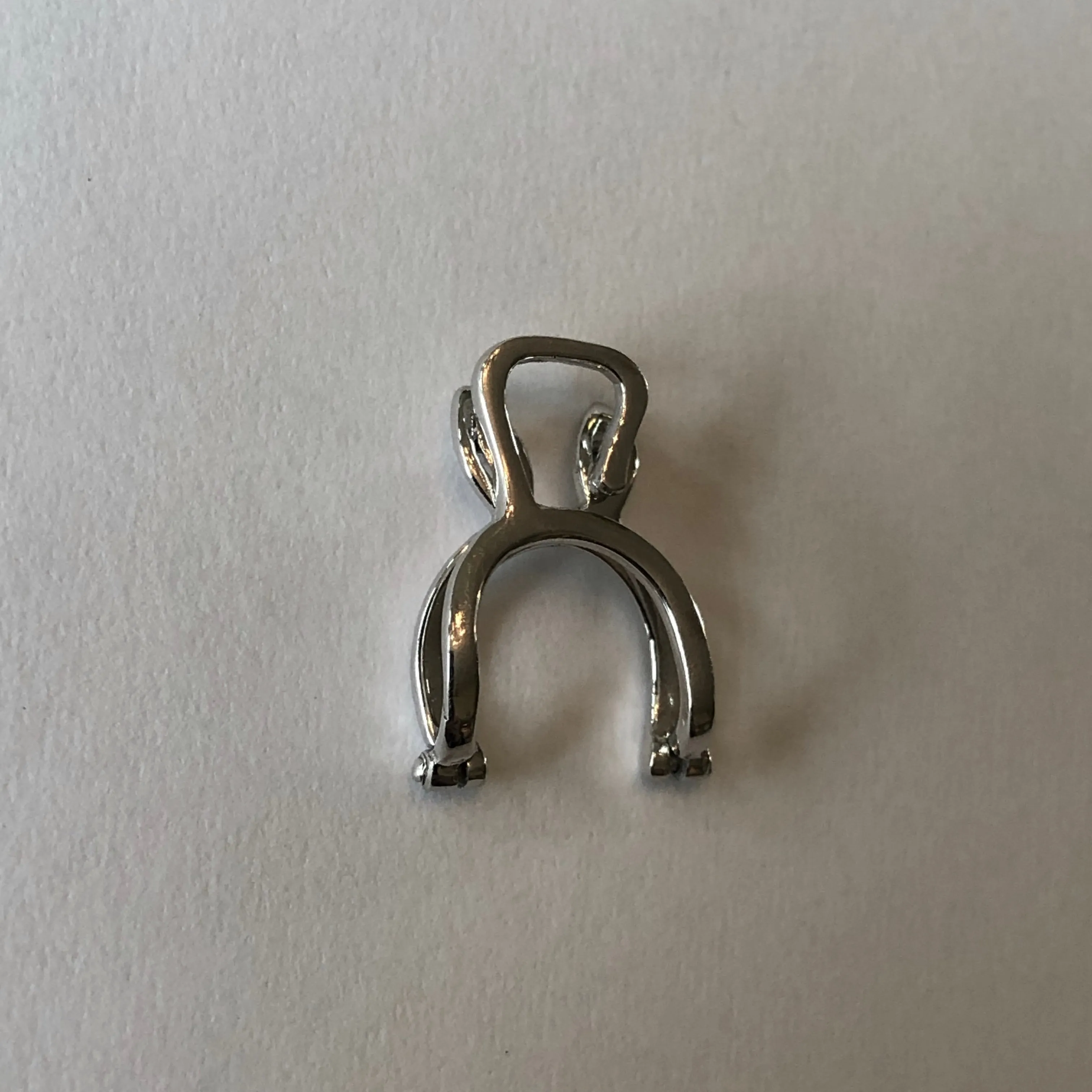 14KT White Gold Slide Pendant Hanger Enhancer