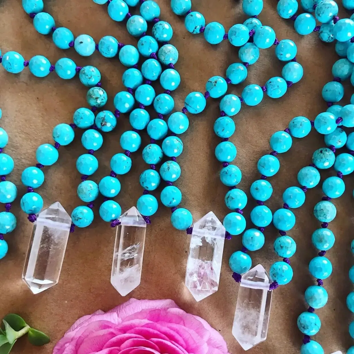 17" Natural Stone Necklace