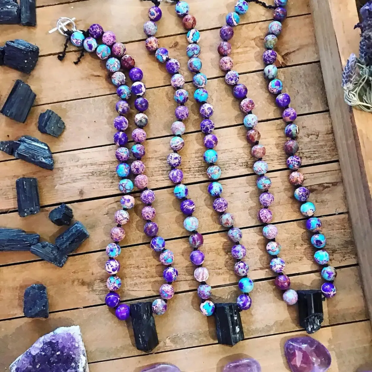 17" Natural Stone Necklace