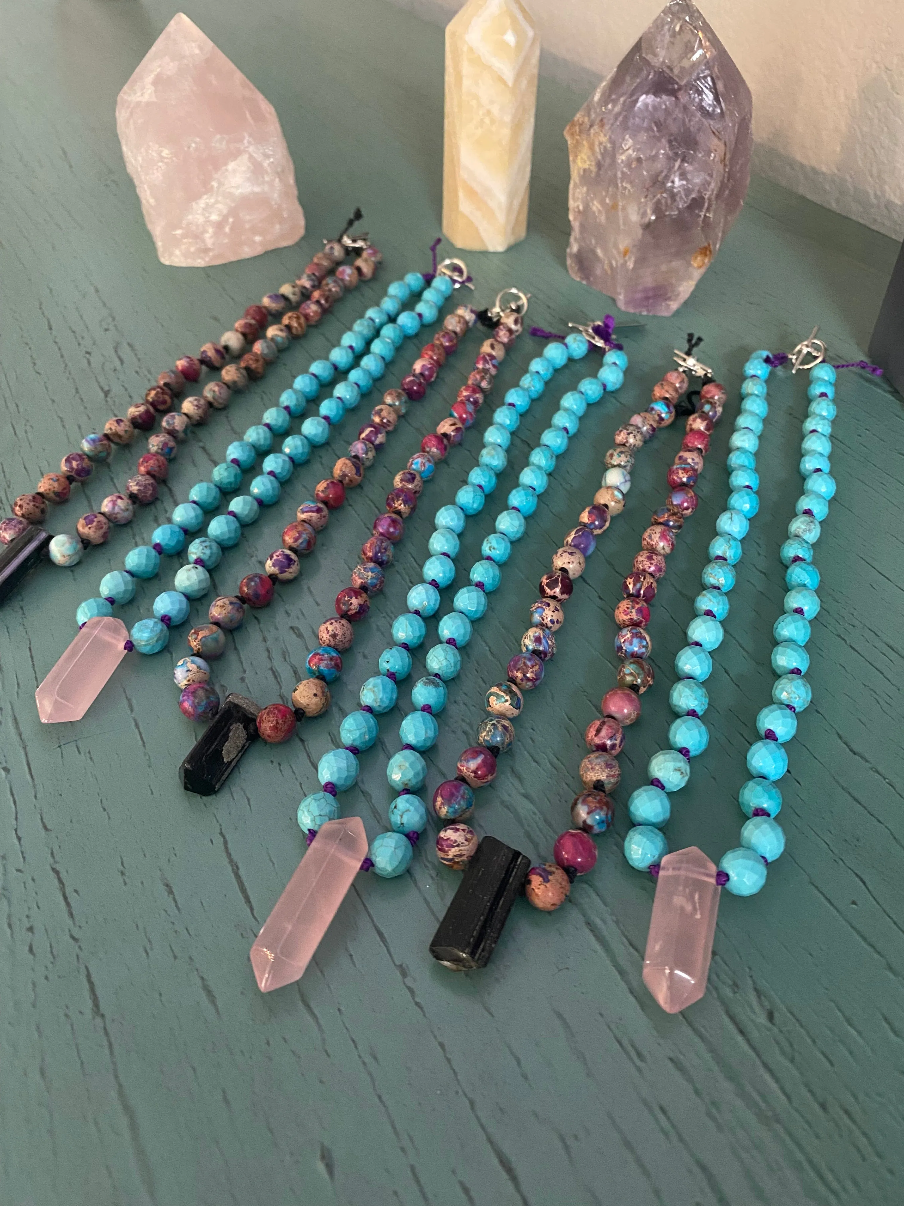 17" Natural Stone Necklace