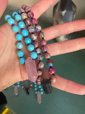 17" Natural Stone Necklace