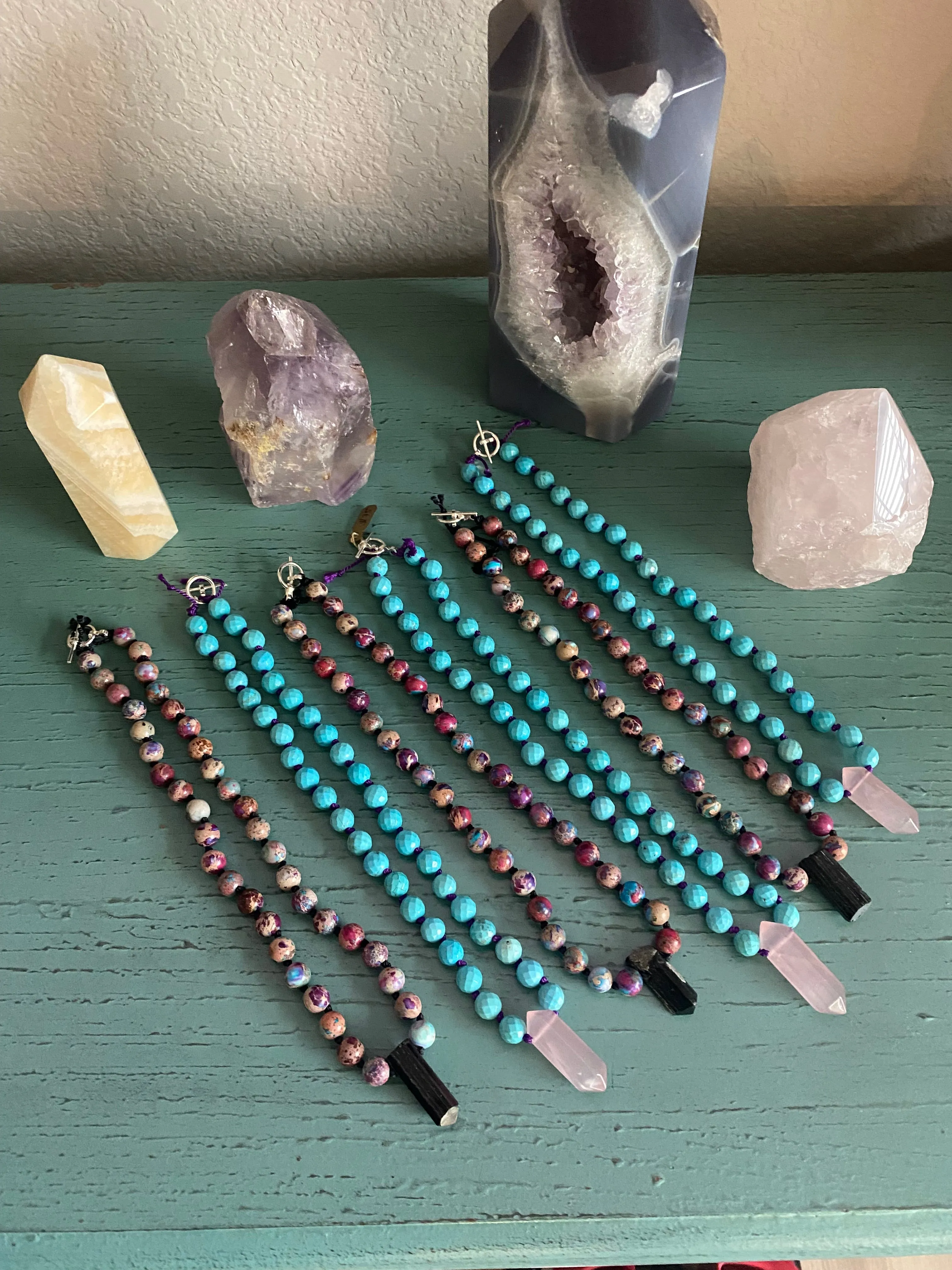 17" Natural Stone Necklace