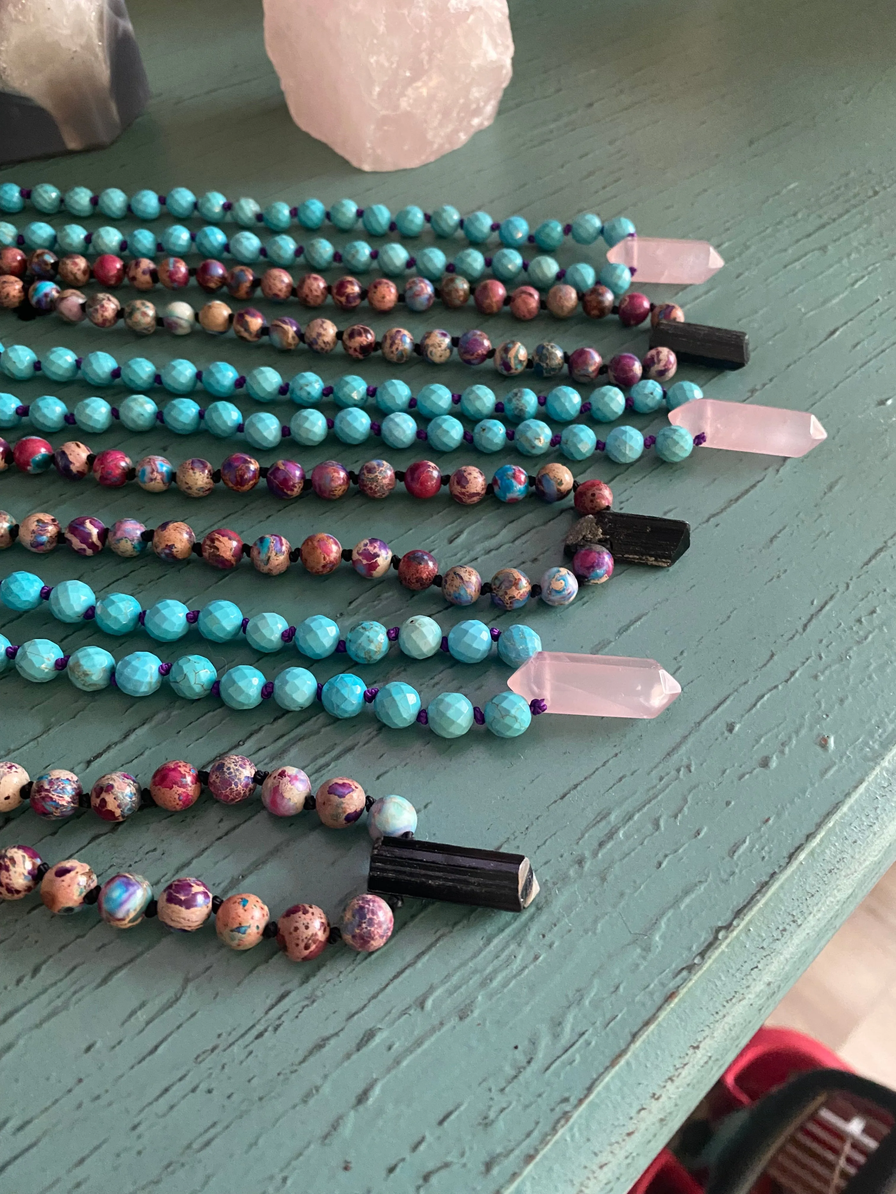 17" Natural Stone Necklace