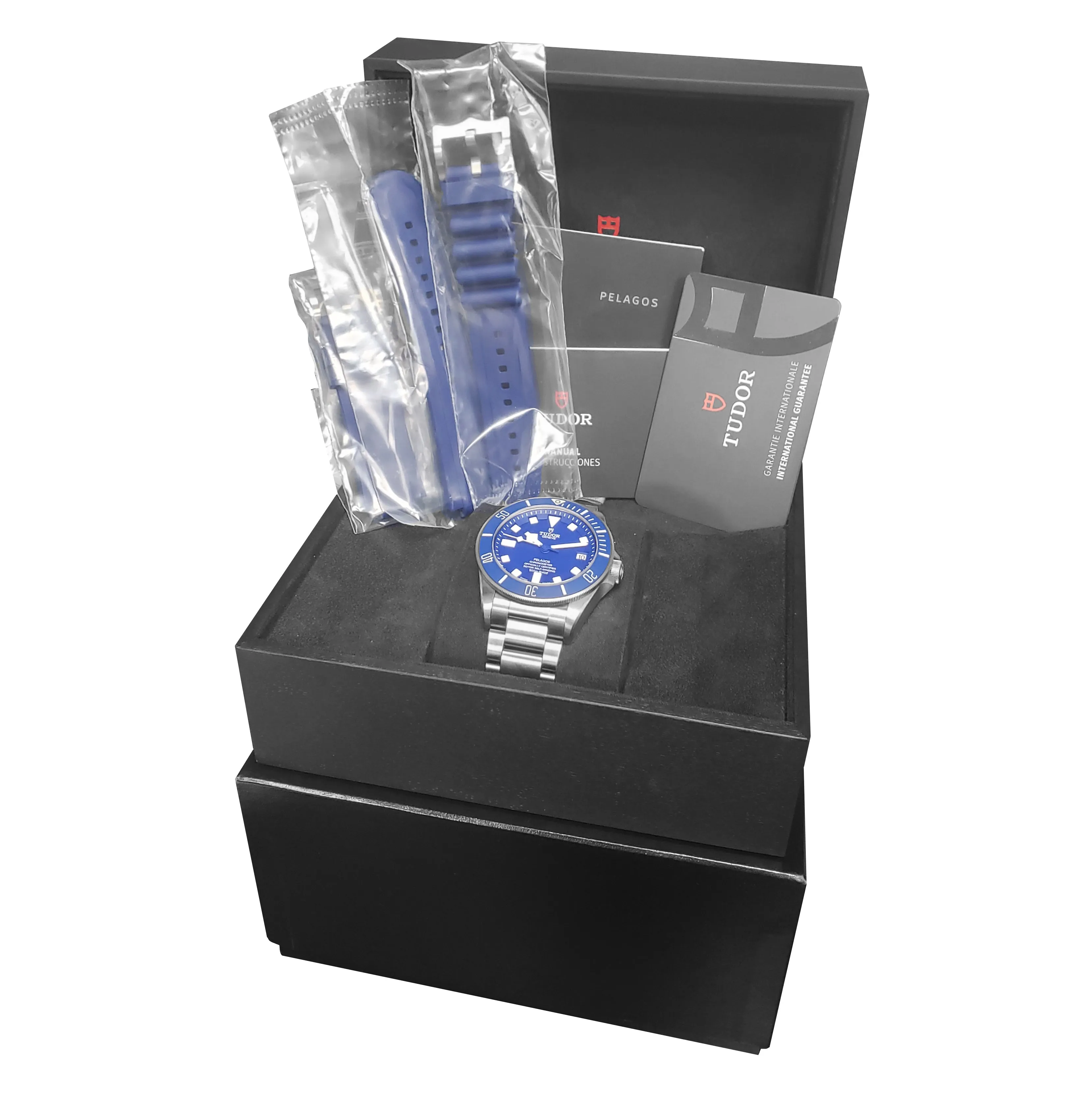 2020 UNPOLISHED Tudor Pelagos Blue Titanium 42mm Automatic Date Watch 25600 TB
