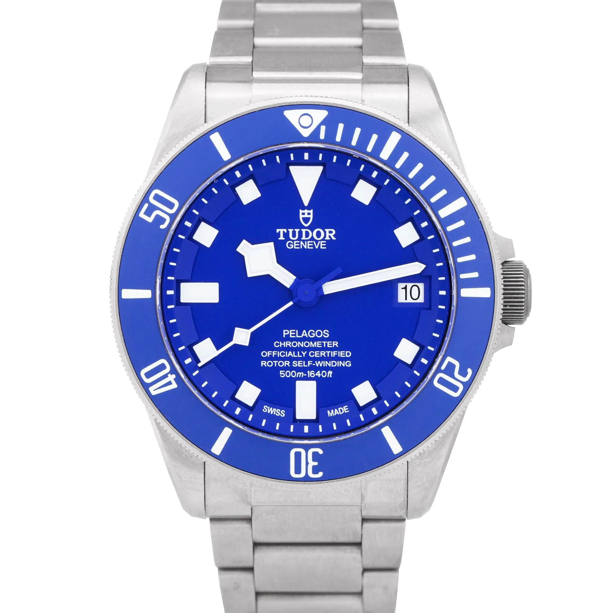 2020 UNPOLISHED Tudor Pelagos Blue Titanium 42mm Automatic Date Watch 25600 TB