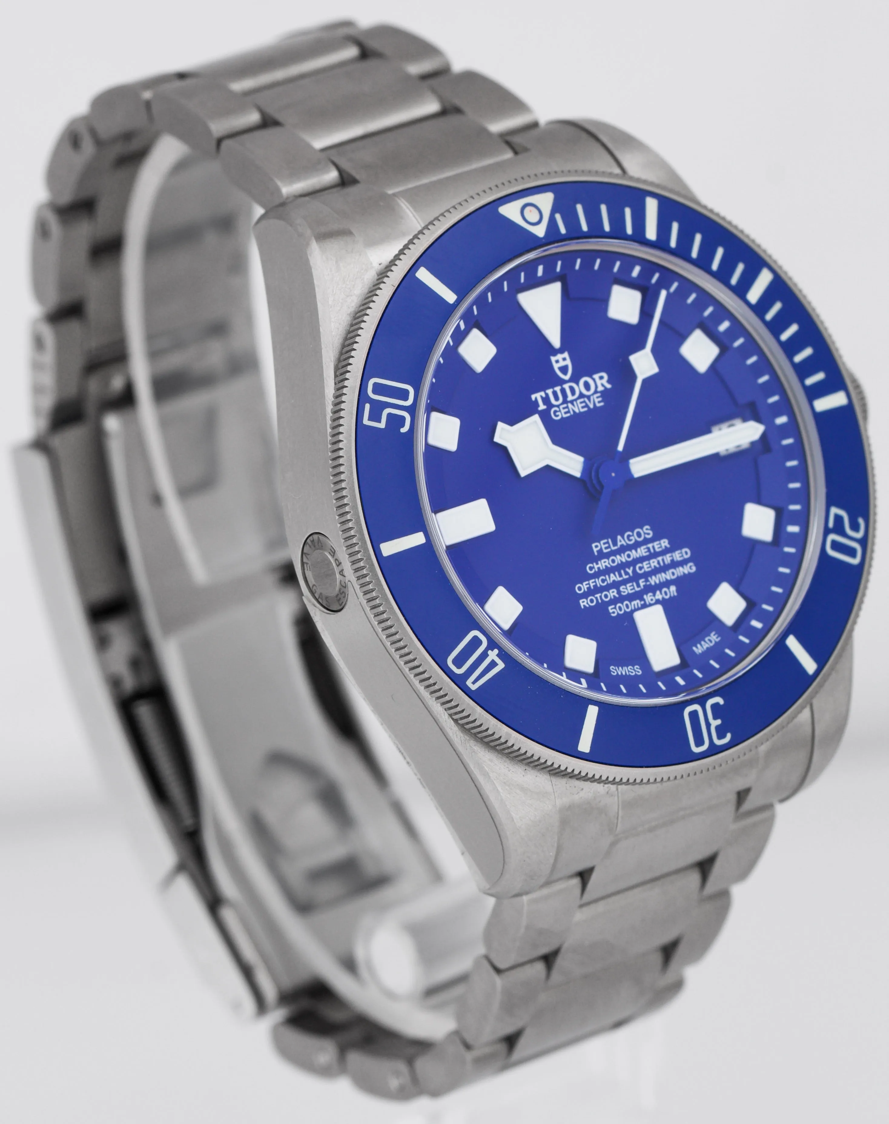 2020 UNPOLISHED Tudor Pelagos Blue Titanium 42mm Automatic Date Watch 25600 TB
