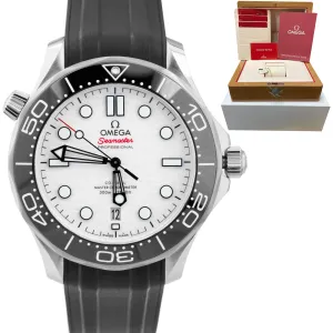 2022 Omega Seamaster 300 Co-Axial 42mm Stainless White Watch 210.32.42.20.04.001