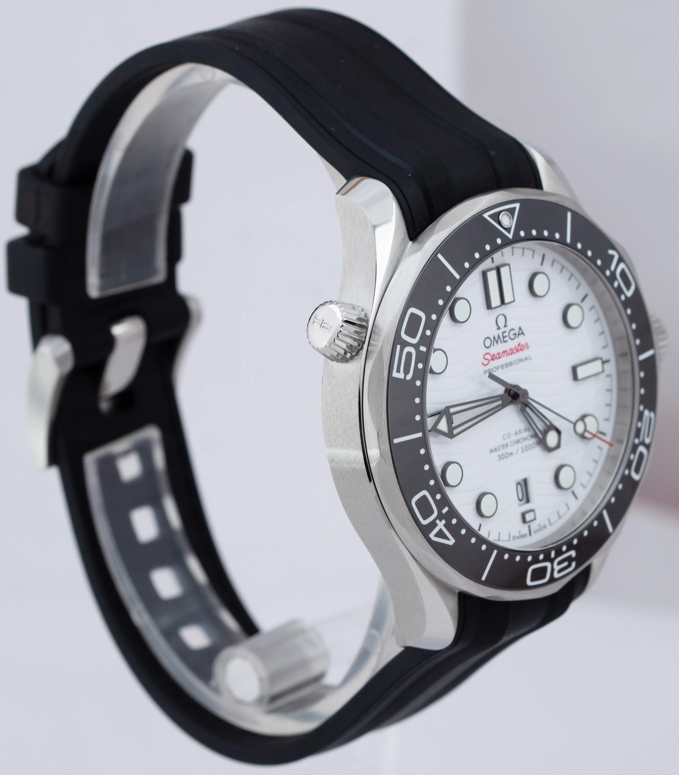2022 Omega Seamaster 300 Co-Axial 42mm Stainless White Watch 210.32.42.20.04.001