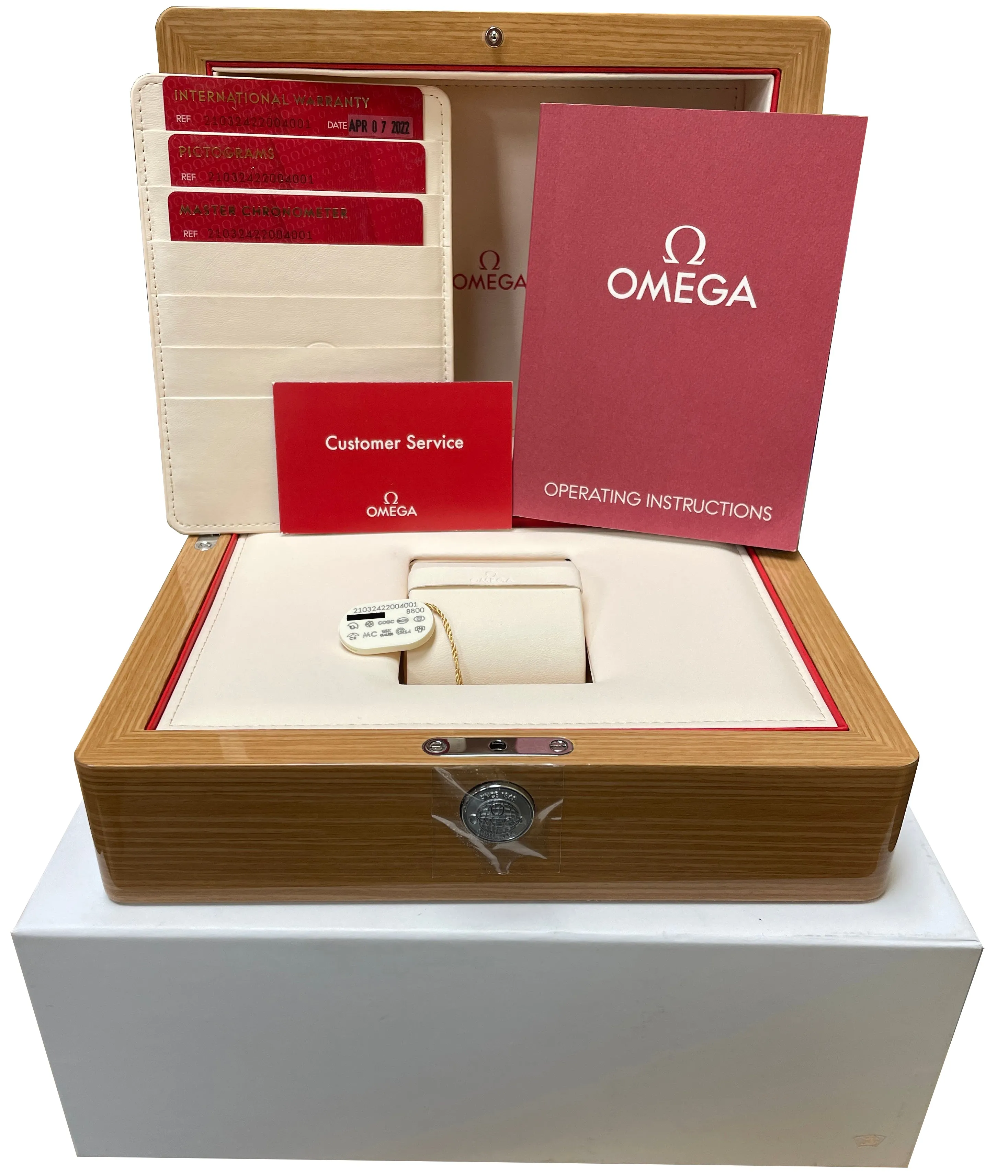 2022 Omega Seamaster 300 Co-Axial 42mm Stainless White Watch 210.32.42.20.04.001