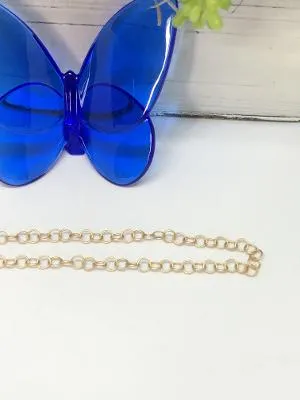 #22 Necklaces/Chains- Circle Link Chain Matte Gold