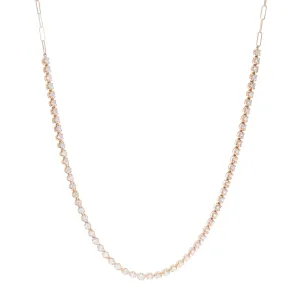2.32ct 14k Yellow Gold Diamond Choker Necklace