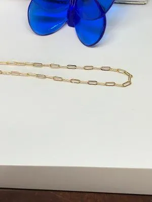 #304 Necklaces/Chains- Oval Link Chain Matte Gold