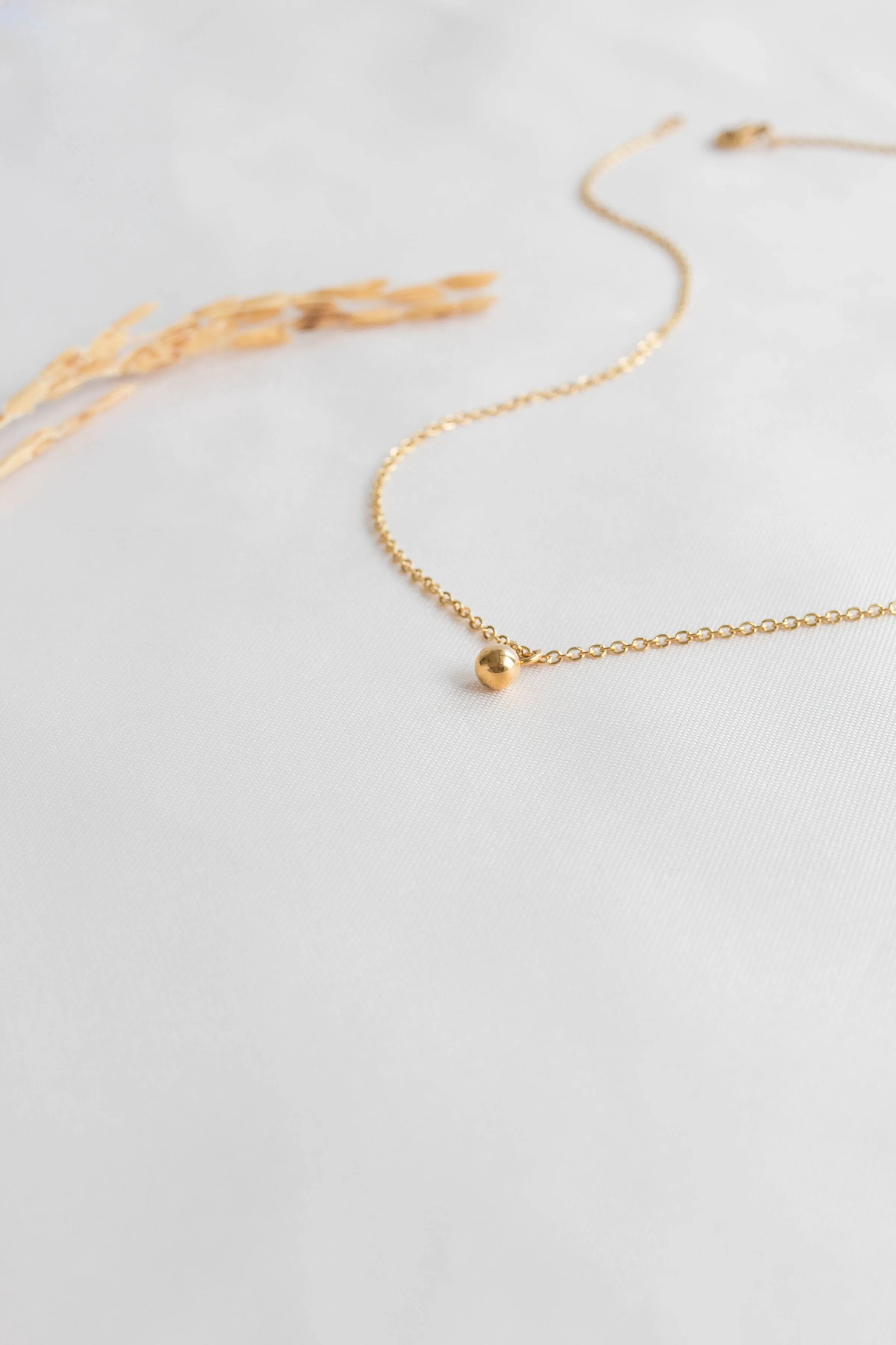 4mm Ball Charm Gold Filled Choker