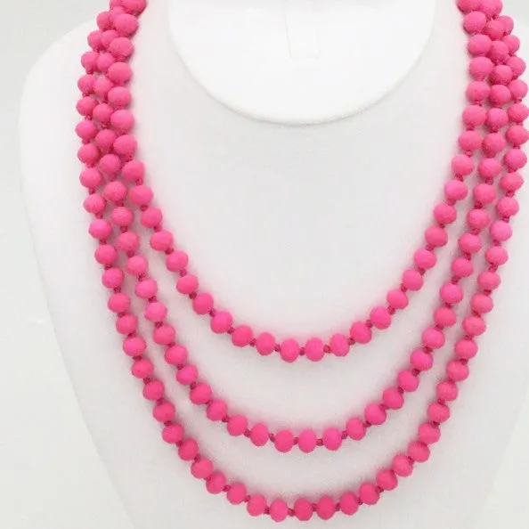60" Assorted Colorful Crystal Beaded Necklaces