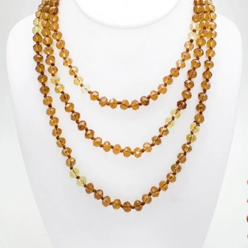 60" Assorted Colorful Crystal Beaded Necklaces