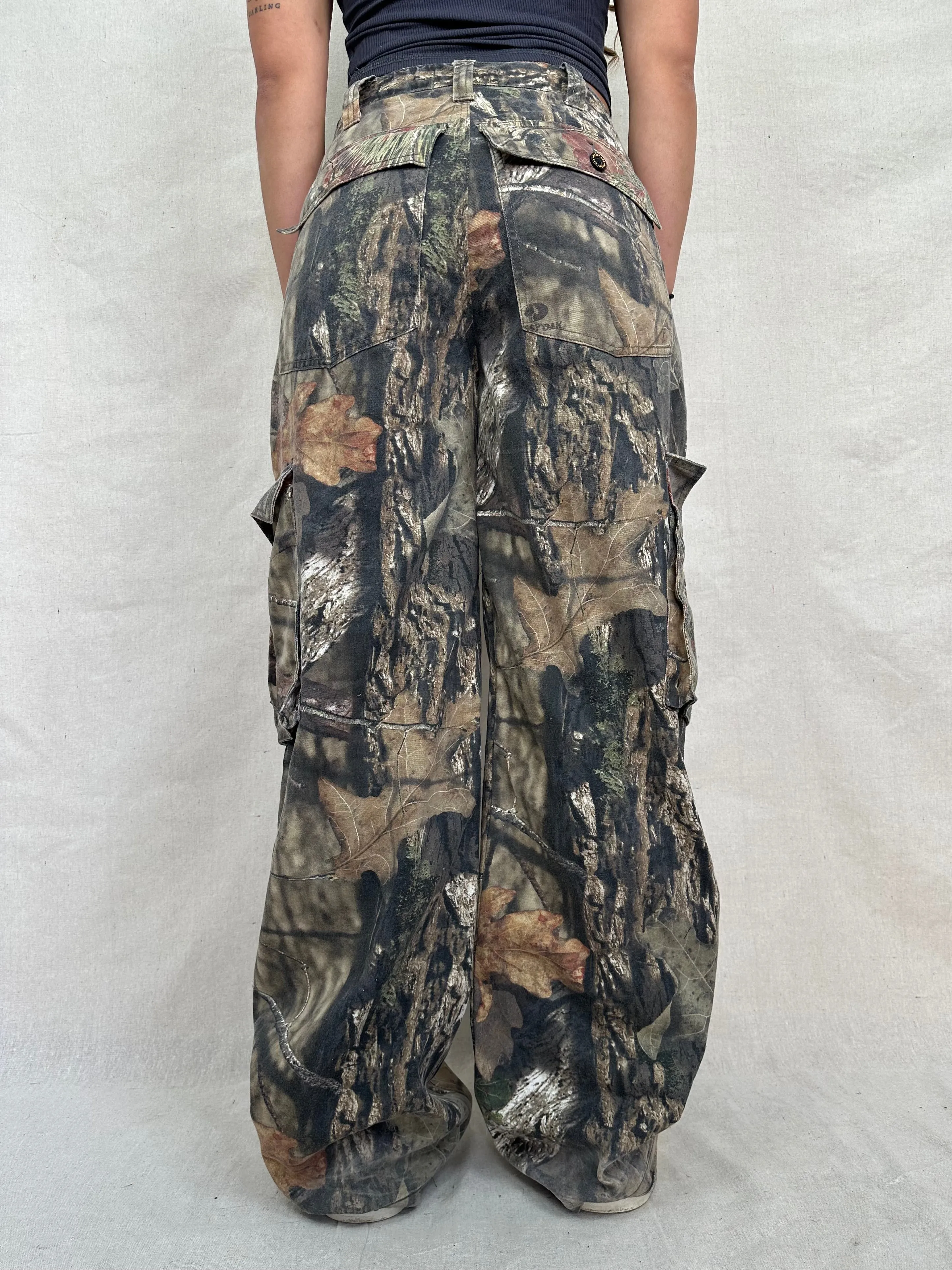 90's Mossyoak Realtree Camo Vintage Cargo Pants Size 30x32