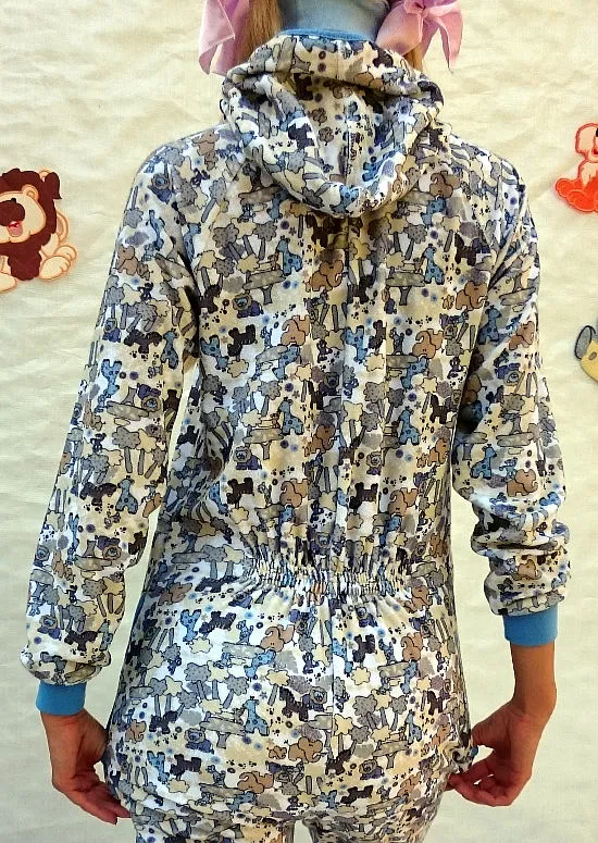 adult baby sleeper "comfort zipper" (terry)