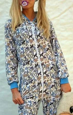 adult baby sleeper "comfort zipper" (terry)