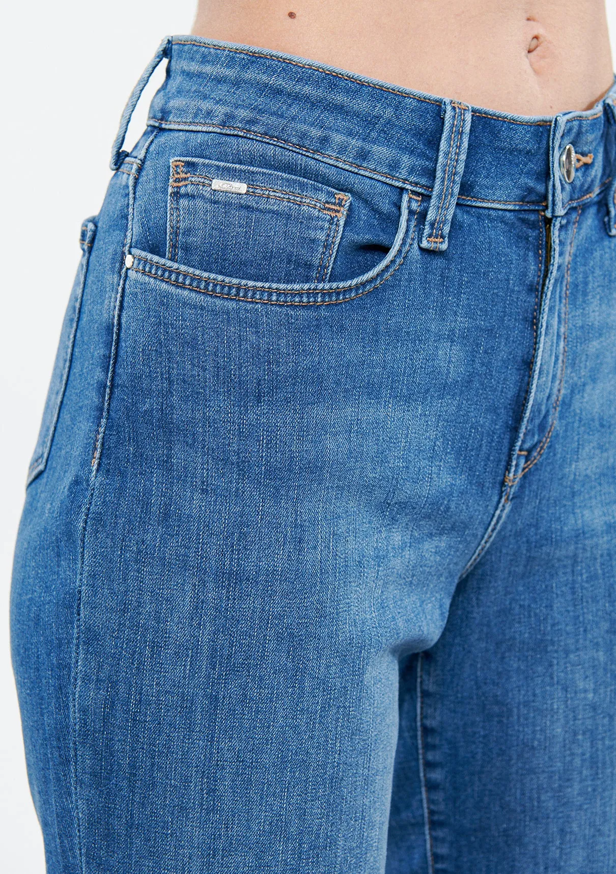 Alexis Light Used Gold Jean Shorts