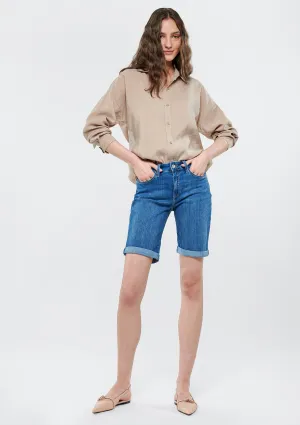Alexis Light Used Gold Jean Shorts
