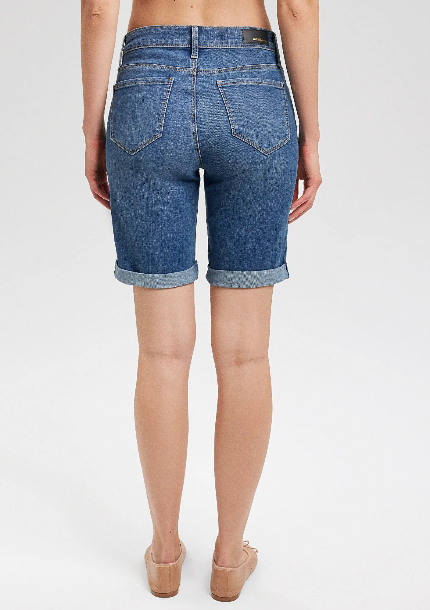 Alexis Light Used Gold Jean Shorts