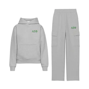 Alpha Epsilon Phi Fave Fit Hoodie & Cargo Pant Set