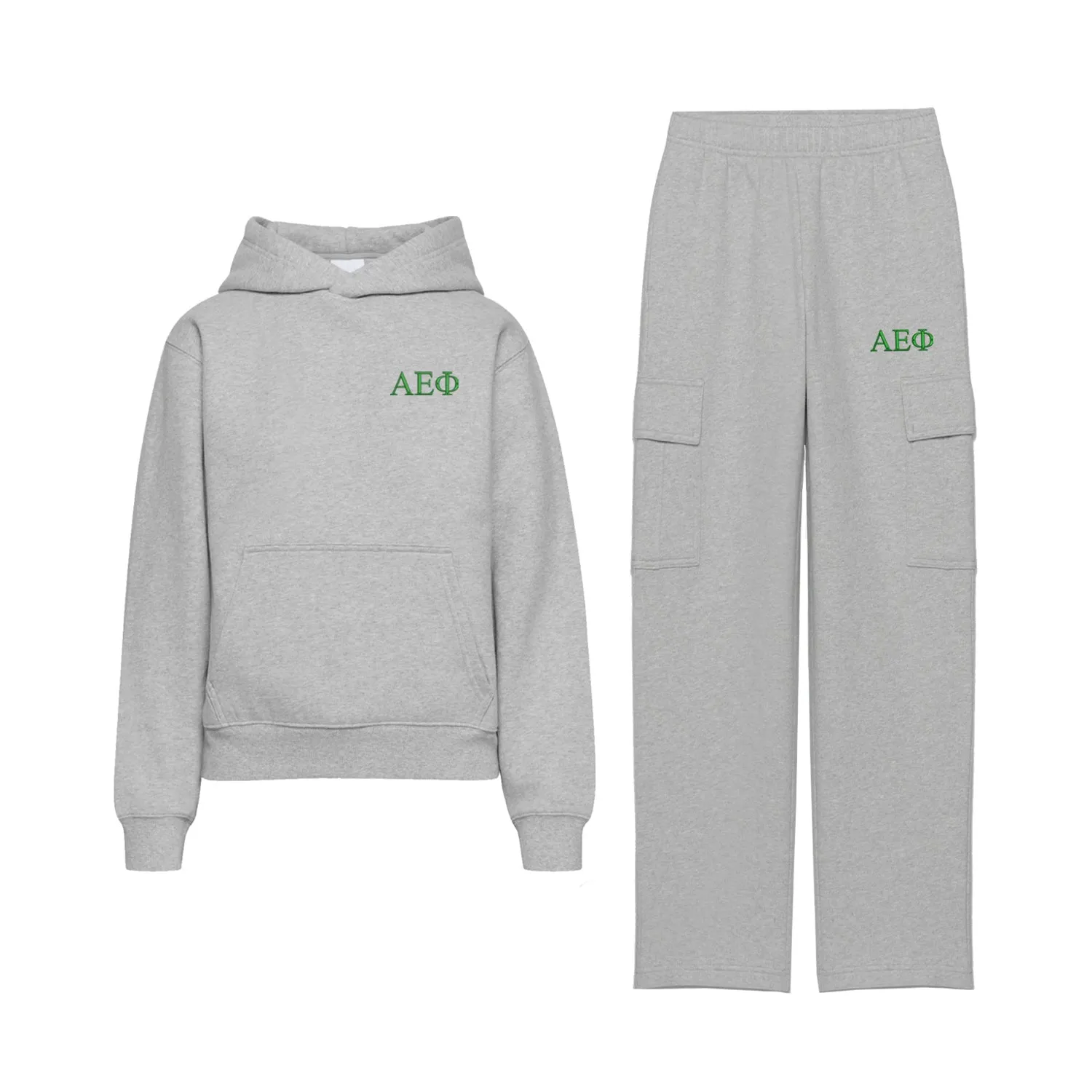 Alpha Epsilon Phi Fave Fit Hoodie & Cargo Pant Set