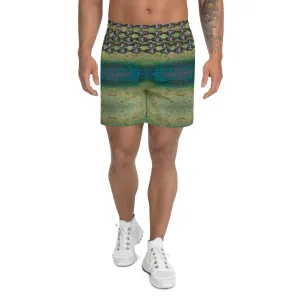 Athletic Long Shorts (Unisex)(Virilis/Muliebris)(Grail Night Rose Purple Logo) RJSTH@Fabric#4 RJSTHS2021 RJS