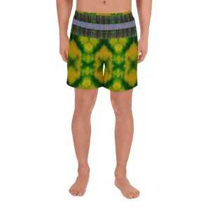 Athletic Long Shorts (Unisex)(Virilis/Muliebris)(Tree Link Stripe) RJSTH@Fabric#5 RJSTHS2021 RJS