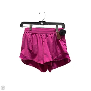 Athletic Shorts By Lululemon In Pink, Size: 6