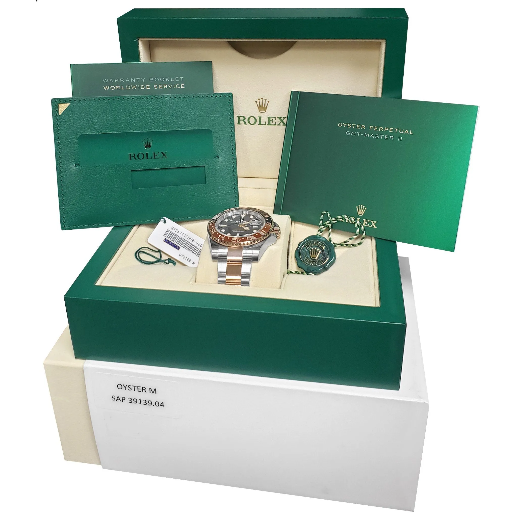 AUGUST 2021 Rolex GMT-Master II Root Beer Steel Rose Gold 126711 CHNR Watch