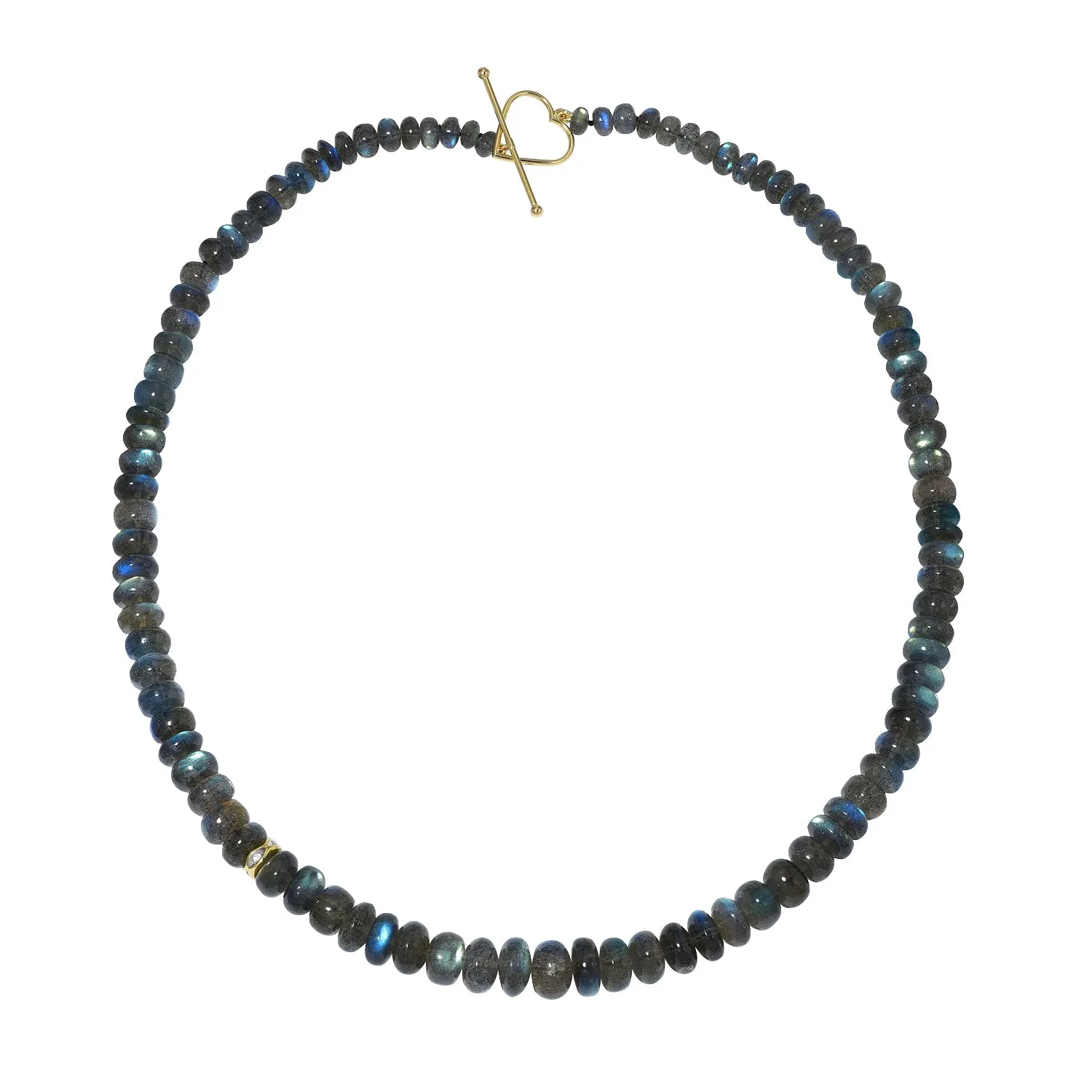 AURORA BOREALIS LABRADORITE BEADED NECKLACE