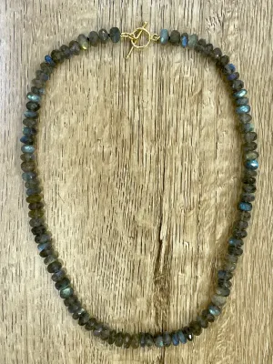 AURORA BOREALIS LABRADORITE BEADED NECKLACE