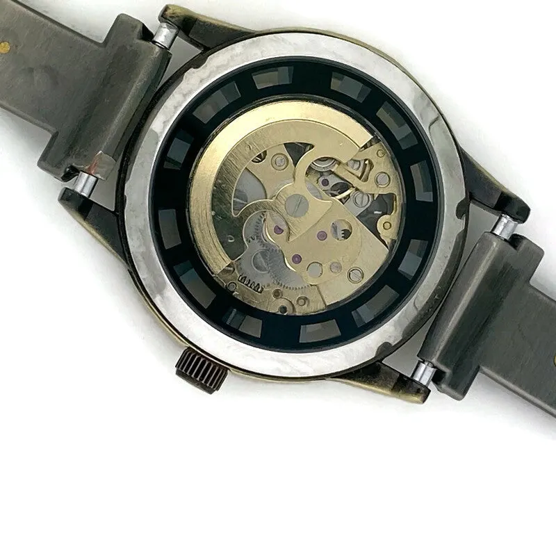 Automatic Mechanical Watch, Blue Dial