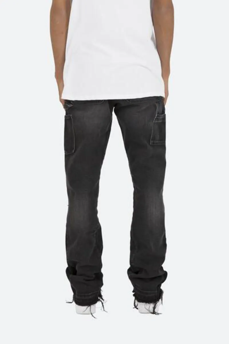 B118 Work Flare Denim - Black