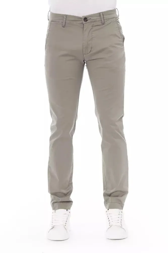 Baldinini Trend Beige Cotton Men Chino Pant
