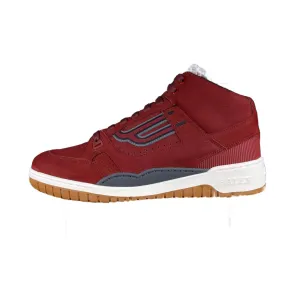 Bally King Red Leather High Top Sneakers