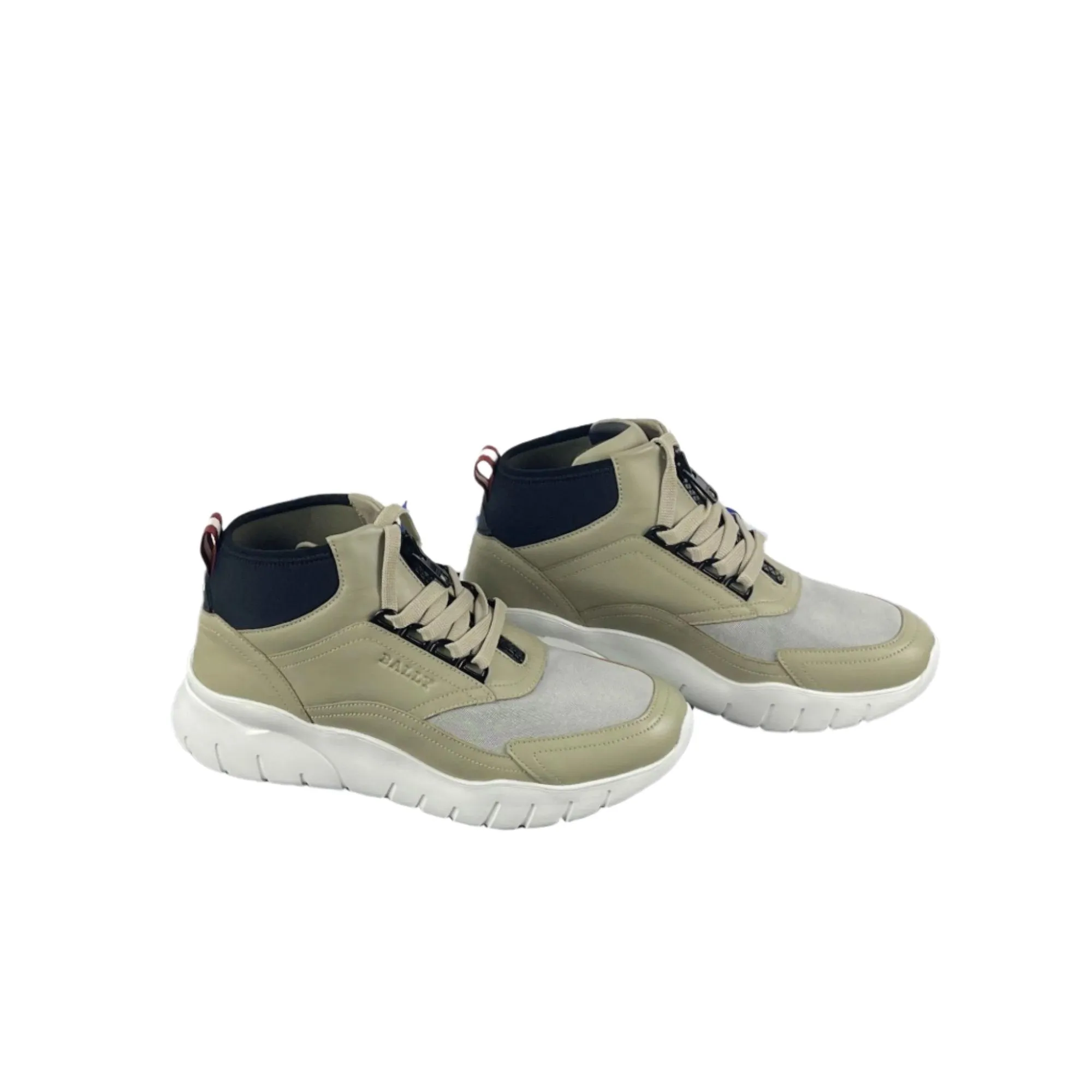 Bally Mens Biky Caillou Leather Sneakers
