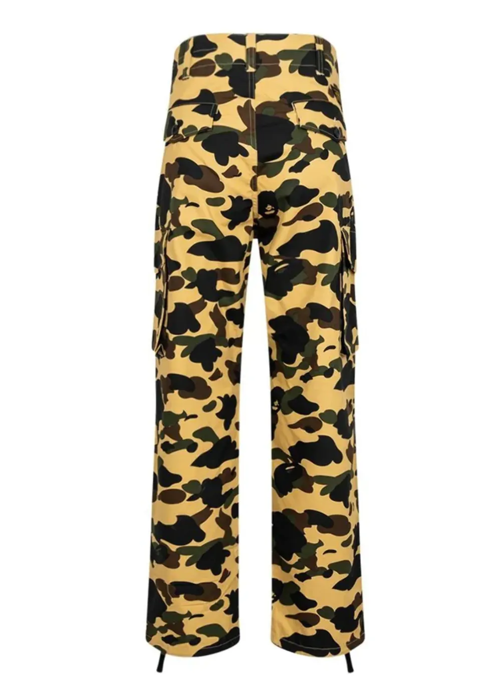 Bape 1ST Camo Cargo Pants Yellow 001PTI301019MYEL