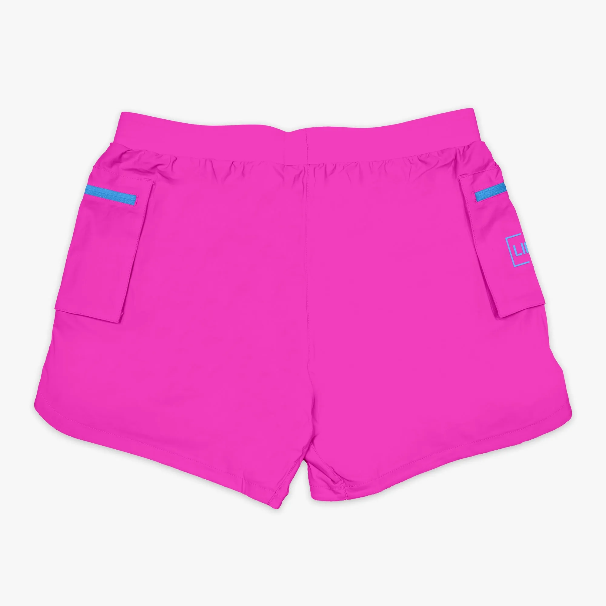 Batter's Box Cargo Youth Shorts with Liner - Cotton Candy Pink