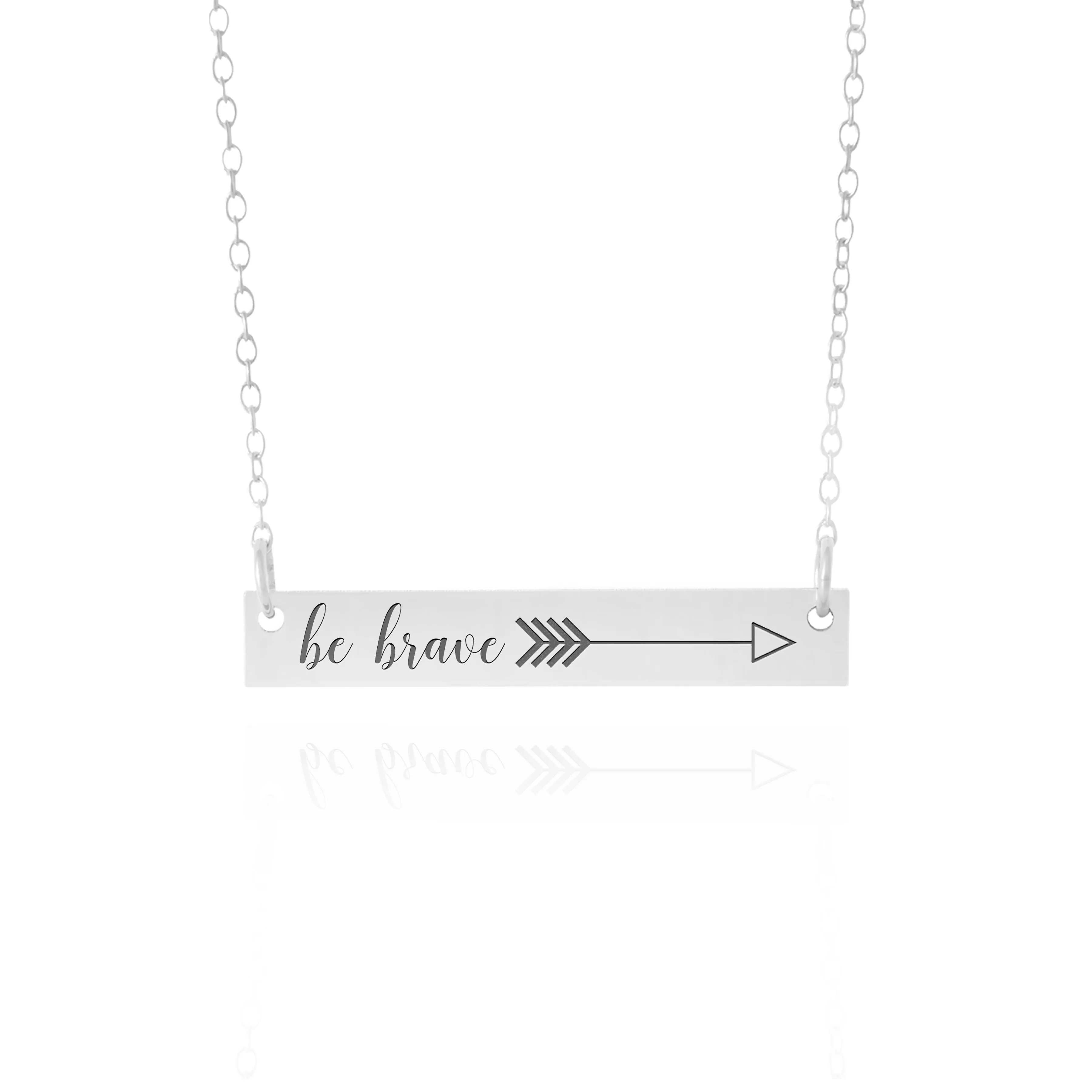 Be Brave Bar Necklace