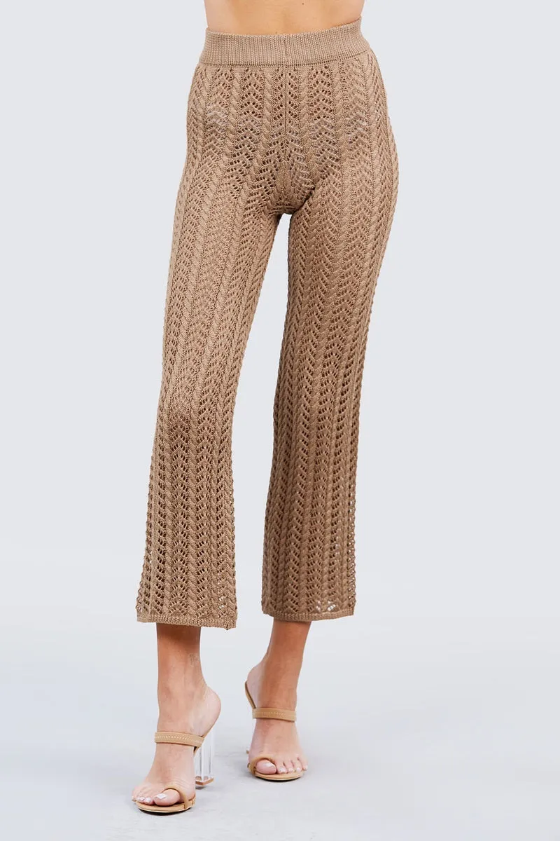 Beach Ready Knitted Cover up Pants