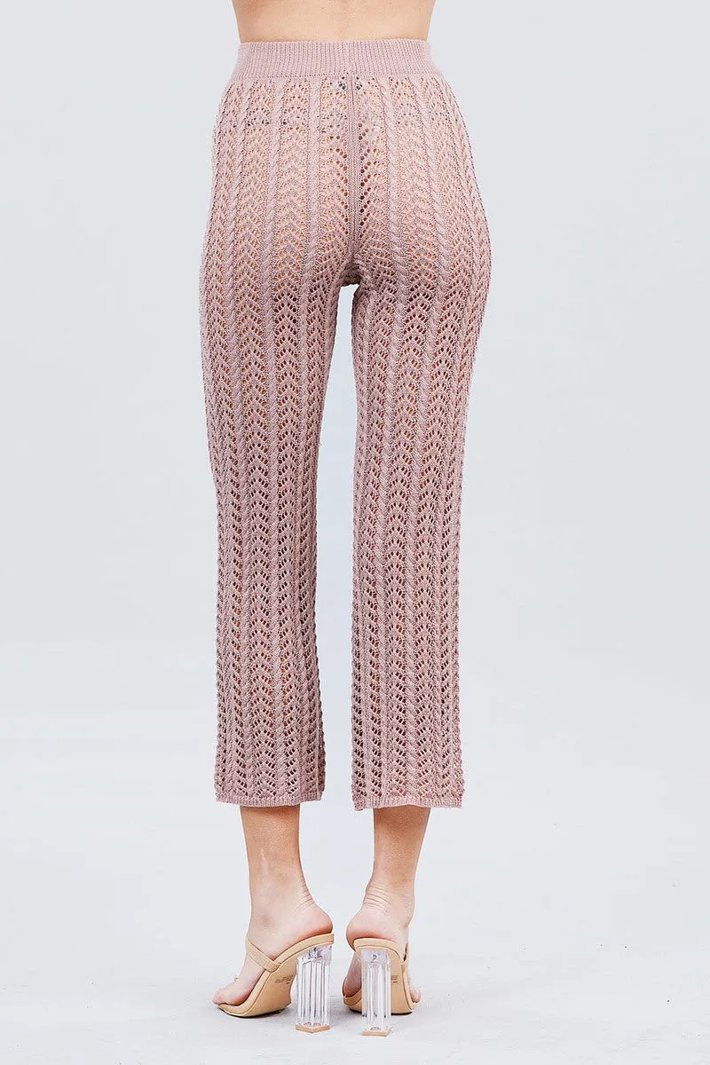 Beach Ready Knitted Cover up Pants