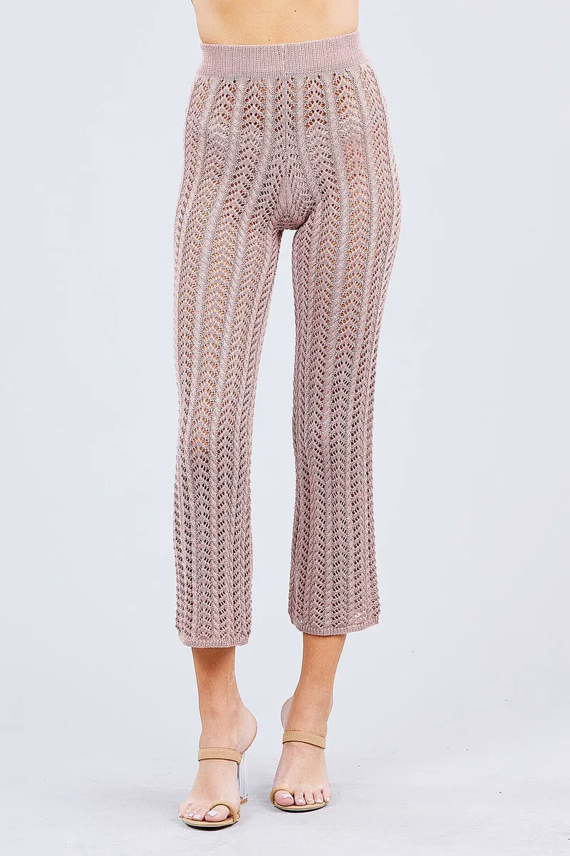 Beach Ready Knitted Cover up Pants