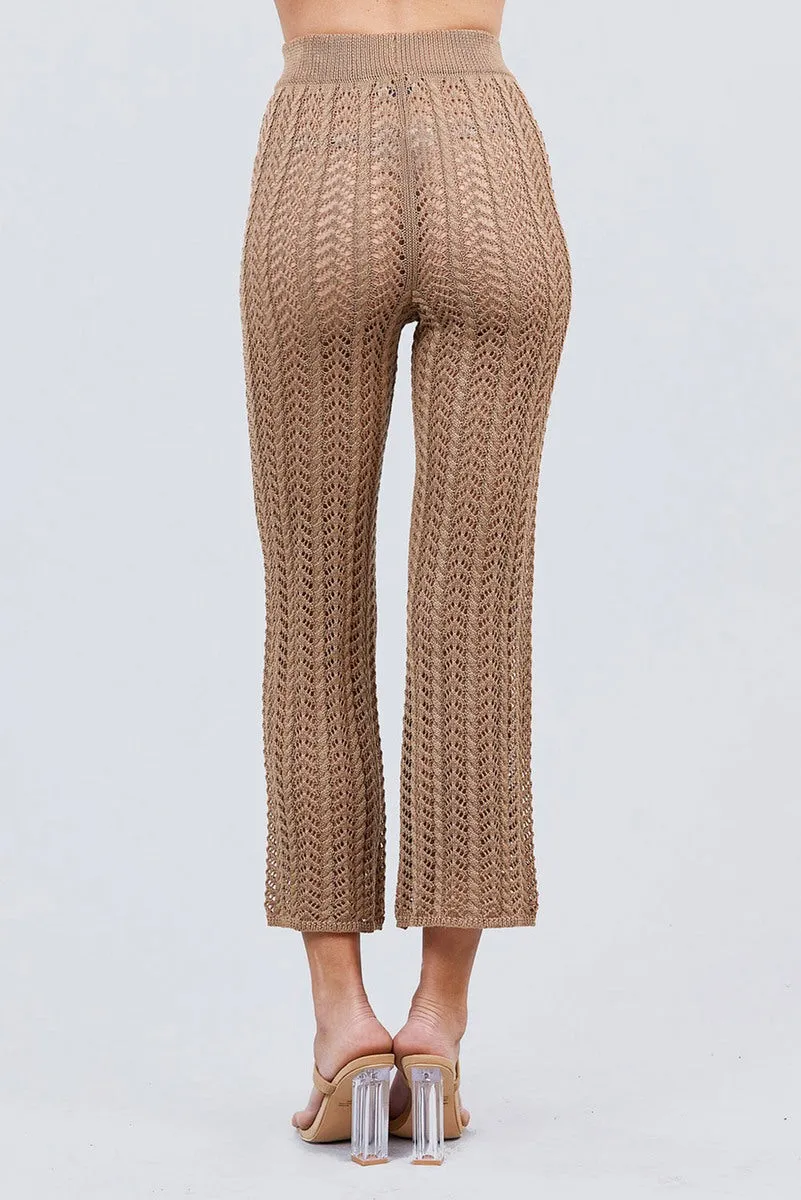 Beach Ready Knitted Cover up Pants