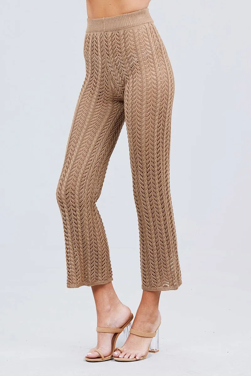 Beach Ready Knitted Cover up Pants